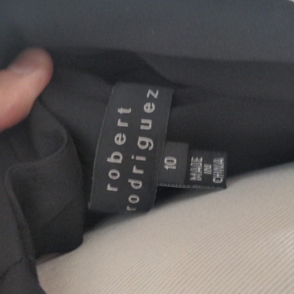 Robert Rodriguez Beaded Embellished Faux Wrap Silk Little Black Dress 10 - Picture 9 of 9